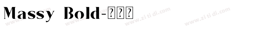 Massy Bold字体转换